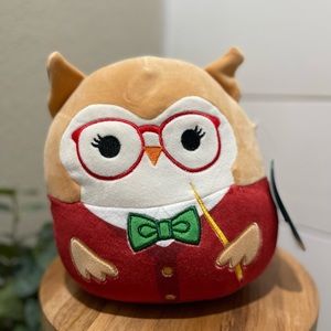 NWT squishmallows “Jaydelle” owl teacher  7” squish